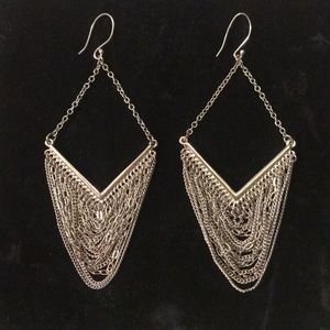 Silver Chain Earrings